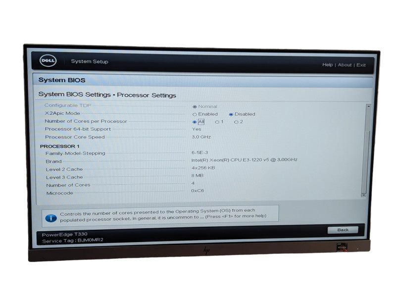 DELL PowerEdge T330 Intel Xeon E3-1220 v5 @ 3.00Ghz 32GB RAM  -