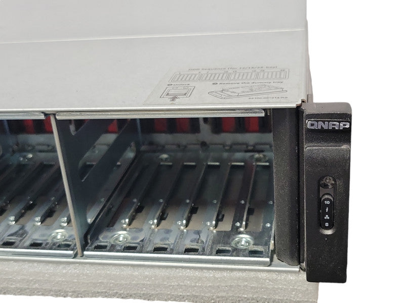 QNAP NAS SS-EC2479U-SAS-RP 24-Bay 8x 1.1.8TB HDDs, No PSU, READ _