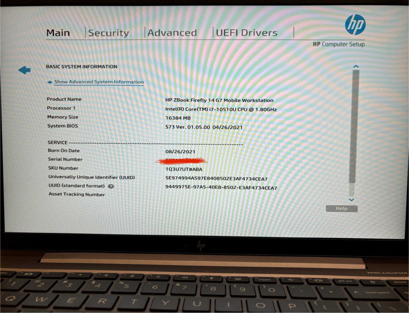 HP ZBook Firefly 14 G7 i7-10510U@1.8 QUADRO P520 4GB GPU 16GB RAM No SSD READ Q Lap200