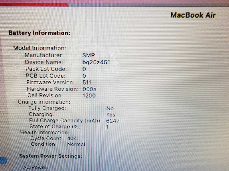 Apple Macbook Air 2015 13" 2-Core i5-5250U @ 1.6GHz 4GB DDR3 256GB SSD (