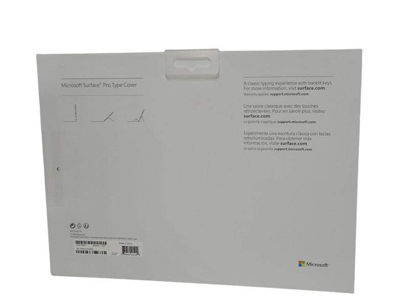 Microsoft Surface Pro 3, 4, 5, 6 Type Cover Backlit Keyboard Model 1725 Black Q_