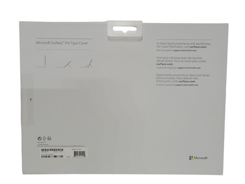 Microsoft Surface Pro 3, 4, 5, 6 Type Cover Backlit Keyboard Model 1725 Black Q_