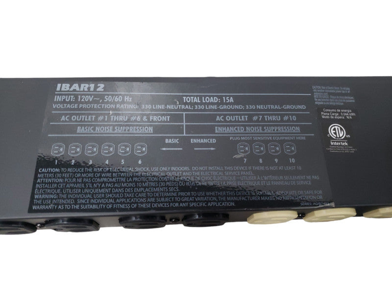 Tripp-Lite IBAR12 Surge Protector 12-Outlets