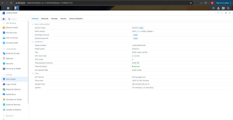 Synology DS1813+ 8 bay Disk Station w/ 8x 2TB (16TB) HDDs