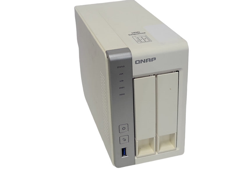 QNAP TS-231+ 2 Bay NAS with 2x 2TB HDDs, No Power adapter _
