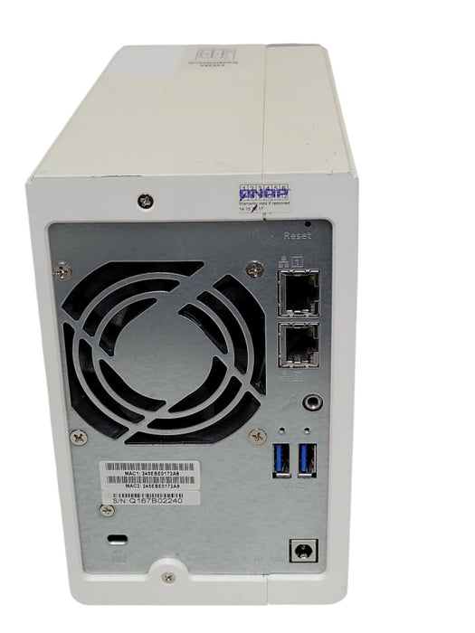 QNAP TS-231+ 2 Bay NAS with 2x 2TB HDDs, No Power adapter _