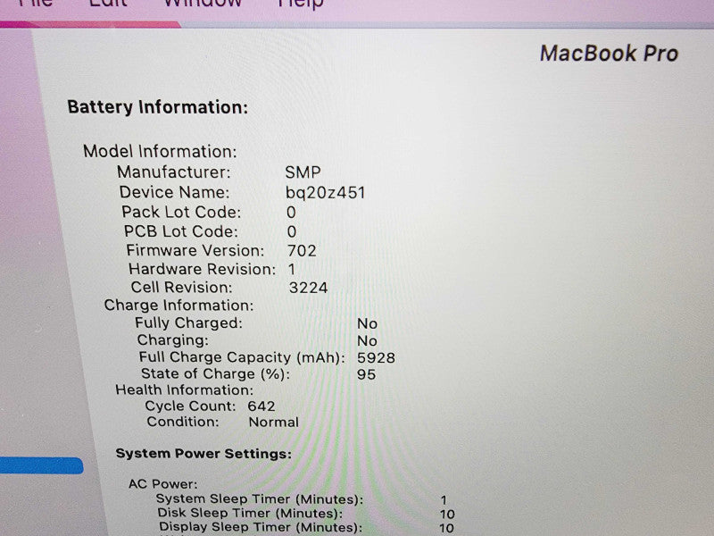 Apple Macbook Pro Retina 2015 13" 2-Core i5-5257U @ 2.7GHz 16GB DDR3 512GB SS (