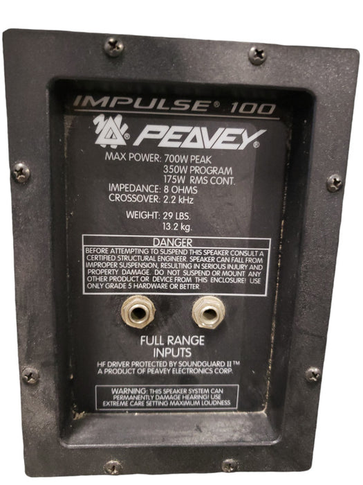 Peavey Impulse Black 100 2-Way 35w 10" Passive Speaker