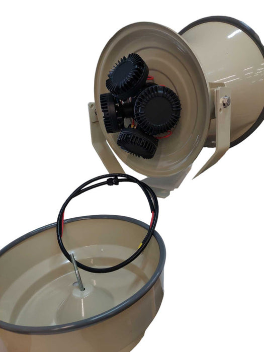 ATI AirRaid Siren Bull Horn MegaPhone Large Mountable Speaker 21"X18" =
