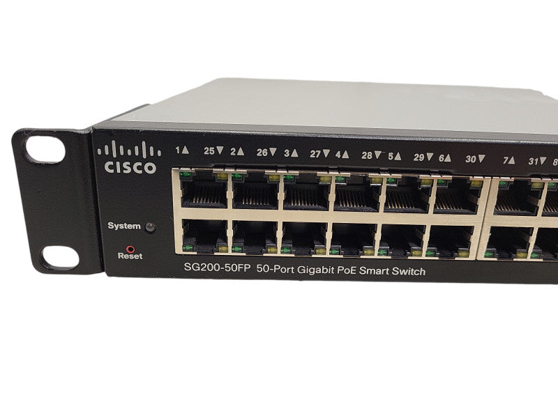 Cisco SG200-50FP 50-Port Gigabit PoE 2-Port SFP Smart Switch $