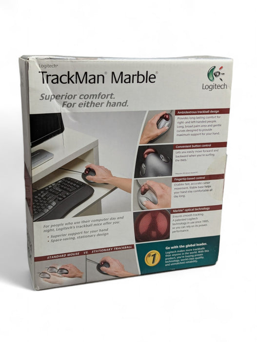 Logitech TrackMan Marble TrackBall Mouse  Q-