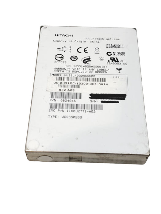 200GB SAS 2.5" Hitachi 6Gb/s SSD -  P/N 0B24945  Q+