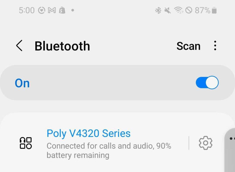 Poly V4320 Wireless Bluetooth Headset with MIC and Case _