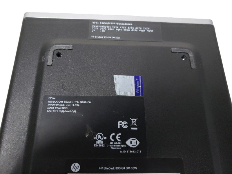 HP EliteDesk 35W 800 G4 i7-8700T CPU 8GB RAM W/ Power Adapter