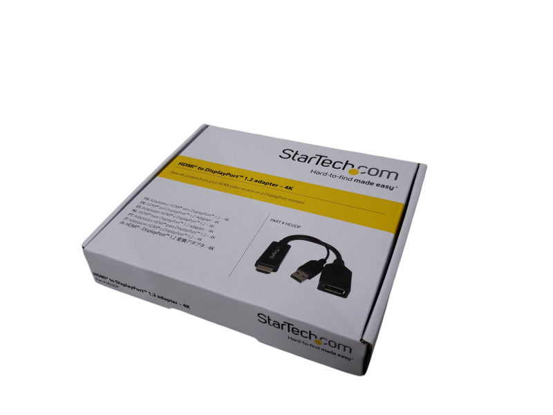 New In Box StarTech HD2DP HDMI Male to DisplayPort DP 1.2 Adapter Q