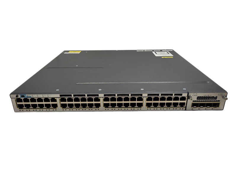 Cisco WS-C3750X-48P-S 48-Port Gigabit IP Base Switch, C3KX-NM-1G, 1x PSU Q$