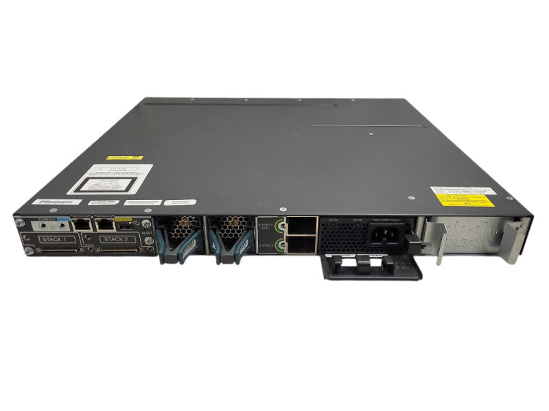 Cisco WS-C3750X-48P-S 48-Port Gigabit IP Base Switch, C3KX-NM-1G, 1x PSU Q$