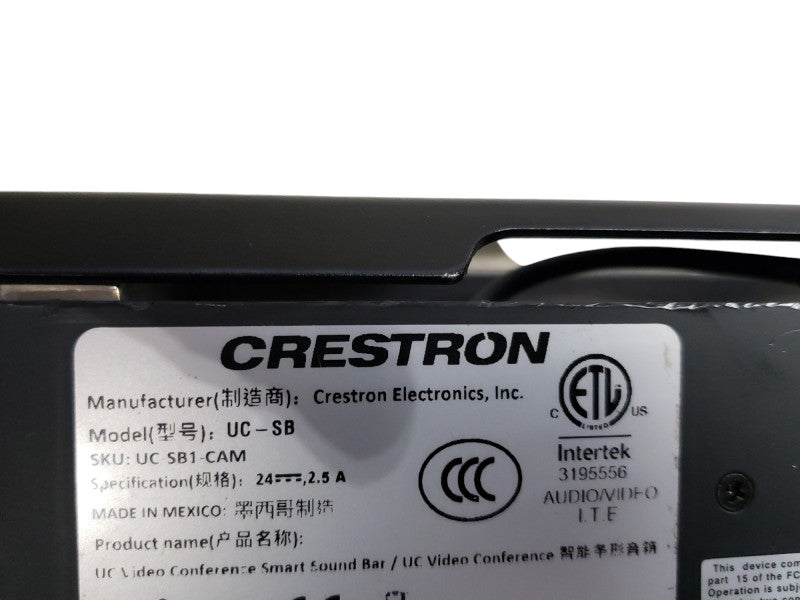 CRESTRON UC-SB UC-SB1-CAM-FLEX SMART Sound Bar & Camera See pictures