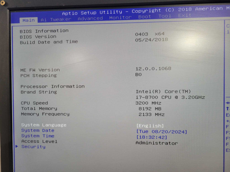 Custom PC Prime Q370 Intel i7-8700 @ 3.20GHz 8GB Ram 512GB NVMe with Asus GPU  !
