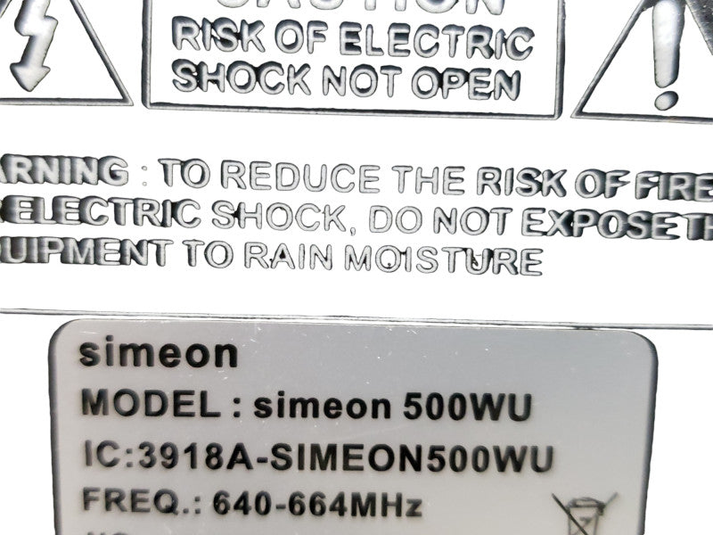 Simeon 500WU Diversity Portable UHF Soundeld FM System