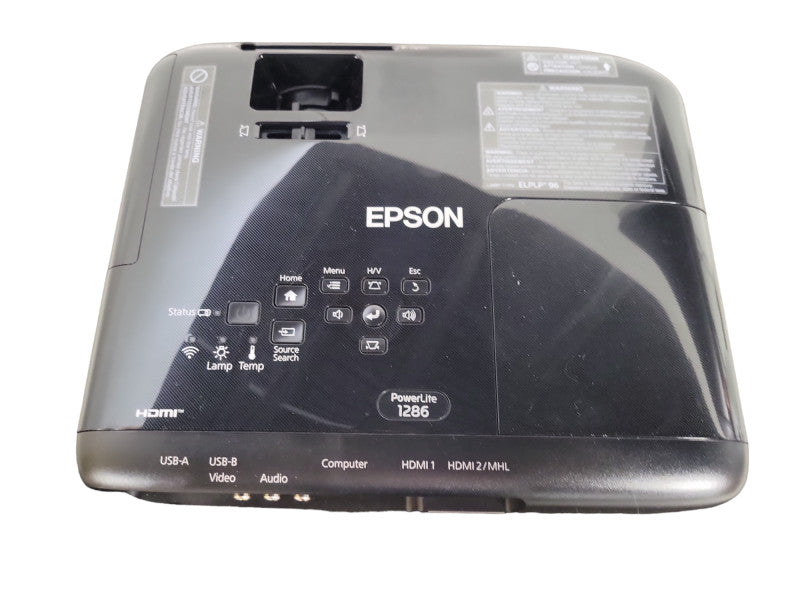 Epson PowerLite 1286 Wireless 3LCD Projector 3600 Lumen WUXGA 0 Lamp Hours !