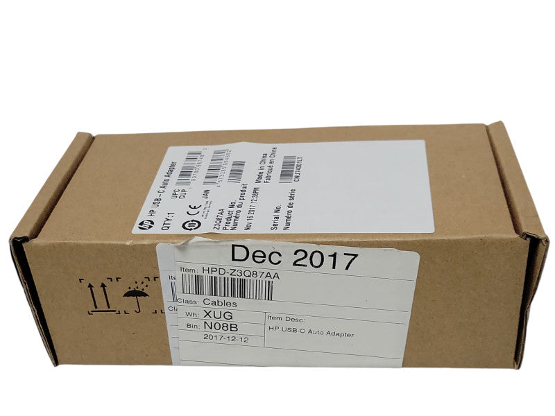 New HP USB-C Auto Adapter Z3Q87AA Car DC Power Supply Q_