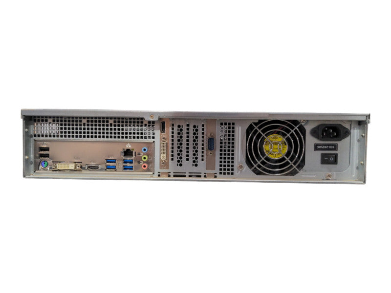Custom 2U Server, GIGABYTE Z370M DS3H, i5-8400 2.80GHz, 8GB DDR4, 120GB SSD, 256GB NVMe, 1x PSU