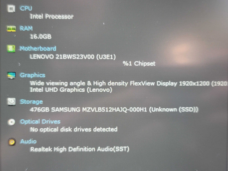 Lenovo ThinkPad T16| i5-1245U| 16GB RAM| 512GB SSD READ  β Lap200