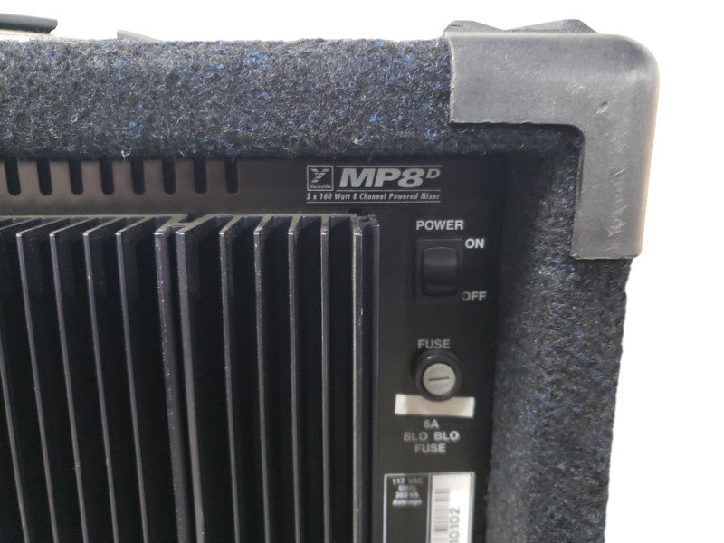 YORKVILLE MP8 8-CHANNEL POWERED MIXER w/Effects