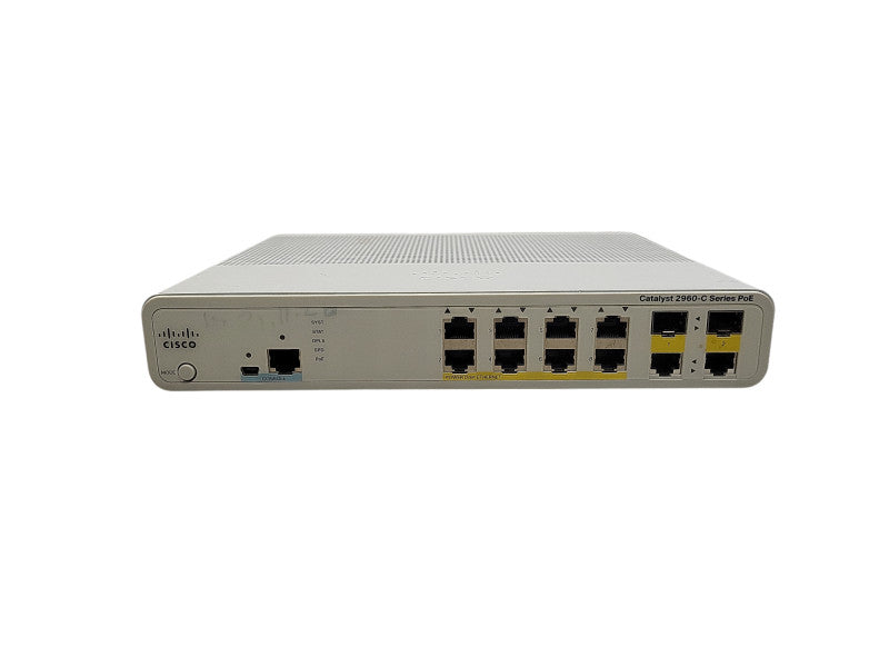 Cisco WS-C2960C-8PC-L | 8-Port 10/100 PoE Silent Switch Q$