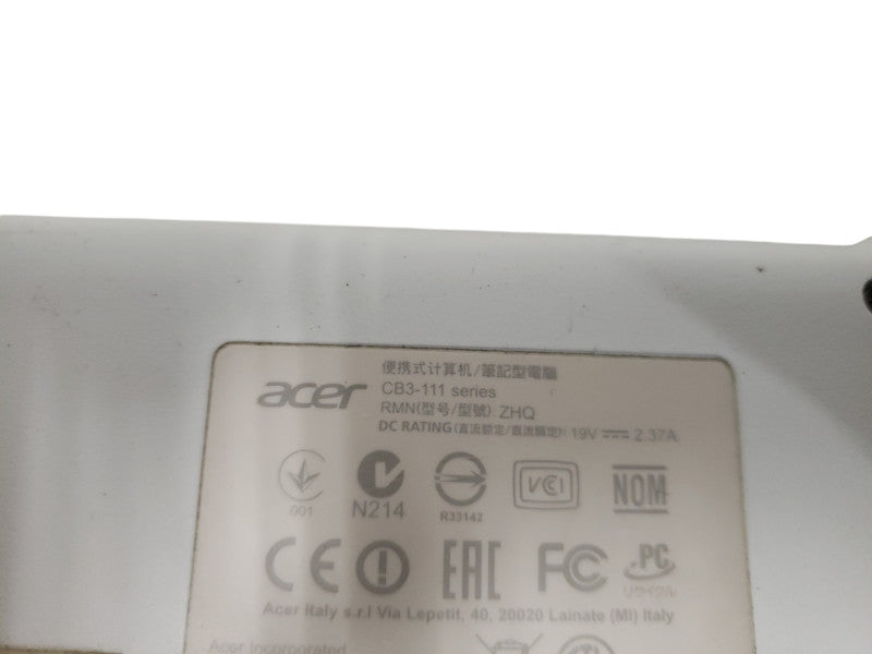 Acer Chromebook 11 CB3-111-C8UB 11.6in. 16GB , Intel Celeron 2.16GHz READ