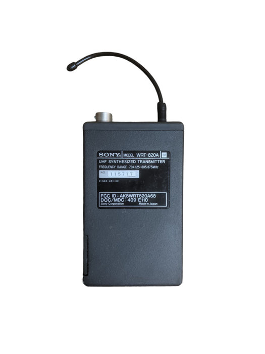 Sony WRT-820A UHF Synthesized Transmitter with Belt Clip | *READ* Q