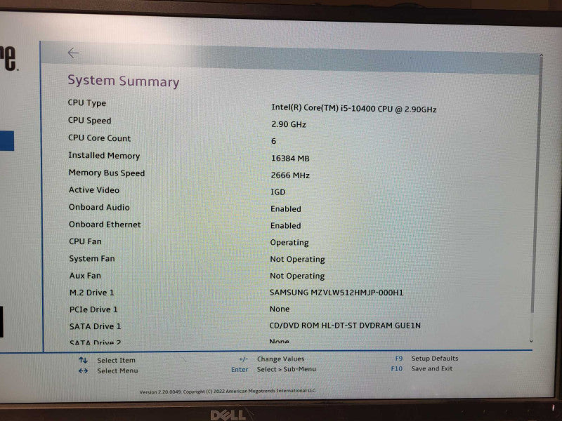 Lenovo ThinkCentre M70S SFF i5-10400 @ 2.9GHz 16GB RAM 512GB NVme Q$