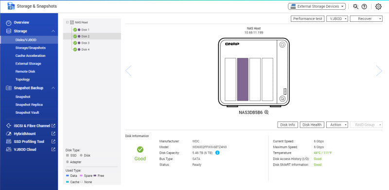 QNAP TS-453Be 4-Bay NAS, 24TB (4x 6TB HDDs)