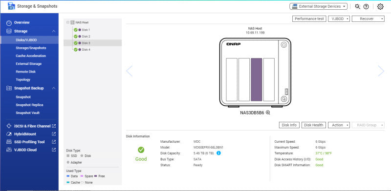QNAP TS-453Be 4-Bay NAS, 24TB (4x 6TB HDDs)