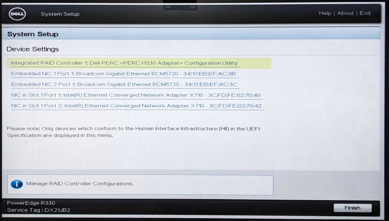 Dell PE R330 1U 8x 2.5", Xeon E3-1240 v5 3.50GHz 4C, 64GB DDR4, PERC H330