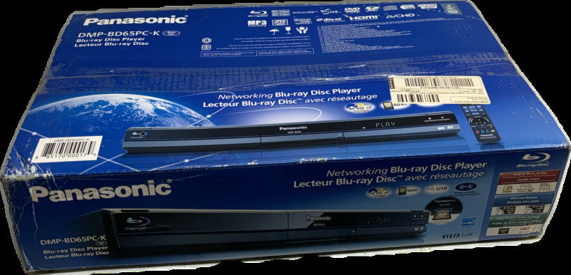 Panasonic Blu-ray Disc Player DMP-BD65PC-K Brand-New READ!