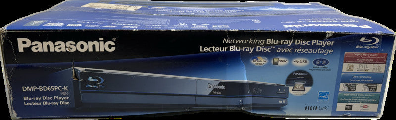 Panasonic Blu-ray Disc Player DMP-BD65PC-K Brand-New READ!