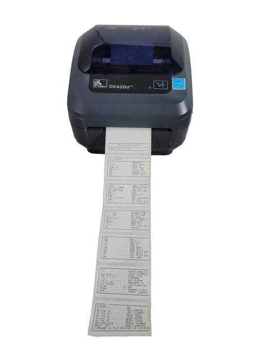 Zebra GK420d Direct Thermal Barcode Label Printer, TESTED !