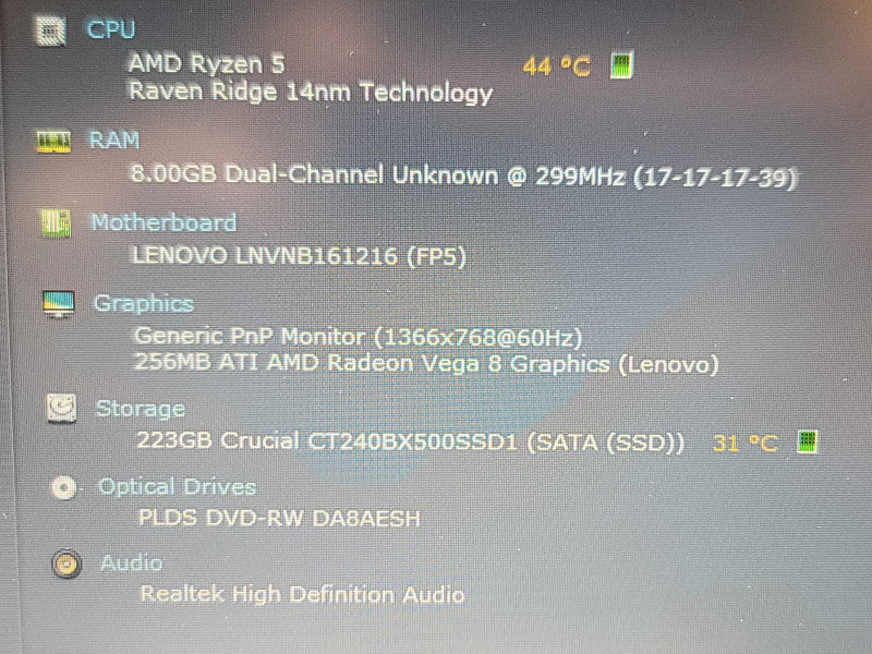 Lenovo ideapad 330-14ARR| Ryzen 5 2500U| 8GB RAM| Radeon Vega 8| 256GB SSD RE β BudLap