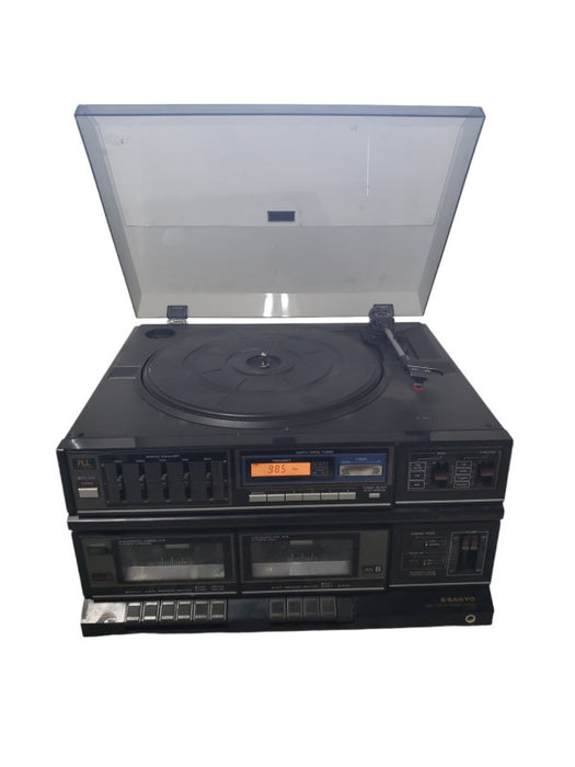 SANYO GXT-767 Stereo, Double Cassette, Turntable & AM/FM Radio