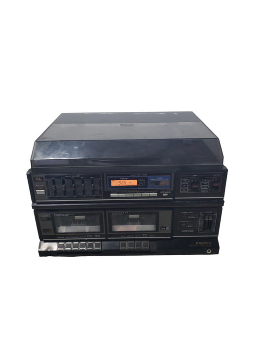 SANYO GXT-767 Stereo, Double Cassette, Turntable & AM/FM Radio