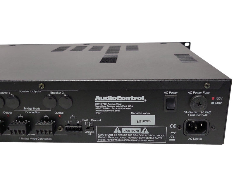 AudioControl Architect Model 210 EQ 2-Channel Stereo Amplifier, READ