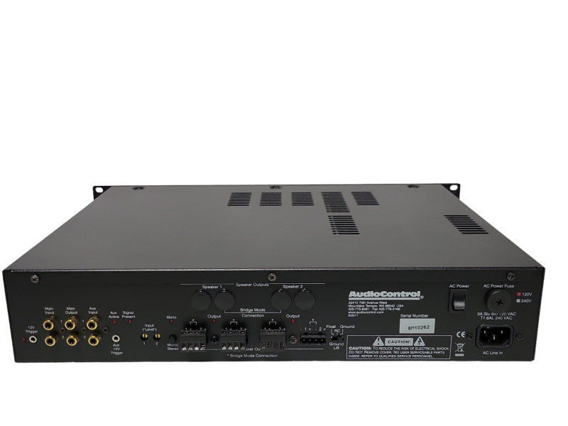 AudioControl Architect Model 210 EQ 2-Channel Stereo Amplifier, READ