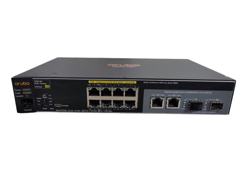 HPE Aruba J9774A 2530-8G 8 Port POE+ Gigabit Switch 2xSFP !