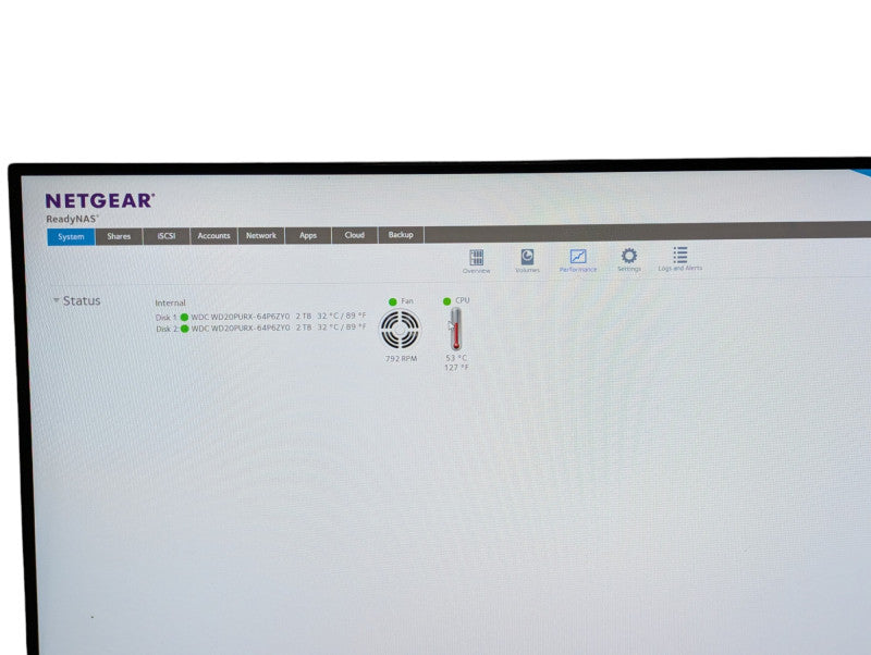 NETGEAR RND-2D RN10200 2 Bay NAS with 2 2TB HDDs  -