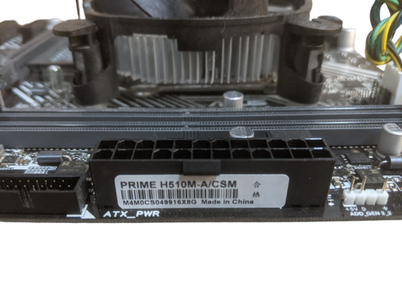 Intel Core i5-10400 | ASUS Prime H510M-A | 8GB RAM | 1x M.2 PCIe | I/O Shield
