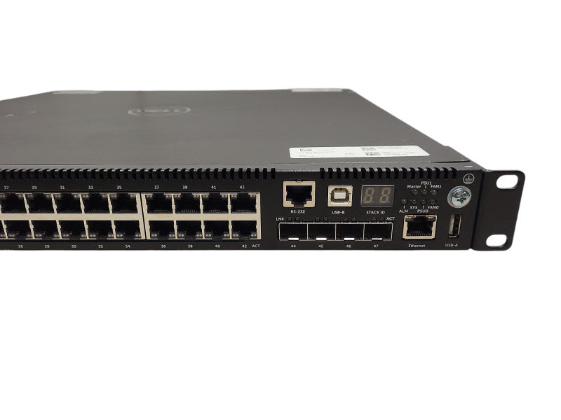 Dell Force10 S55T-AC 44 Port GbE 4 Port SFP Ethernet Network Switch $