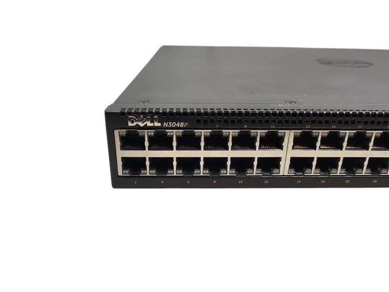 Dell networking N3048P 48-Port Gigabit PoE+ Managed Switch 2x 10G SFP+ 2x PSU $