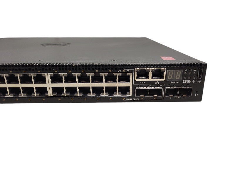 Dell networking N3048P 48-Port Gigabit PoE+ Managed Switch 2x 10G SFP+ 2x PSU $